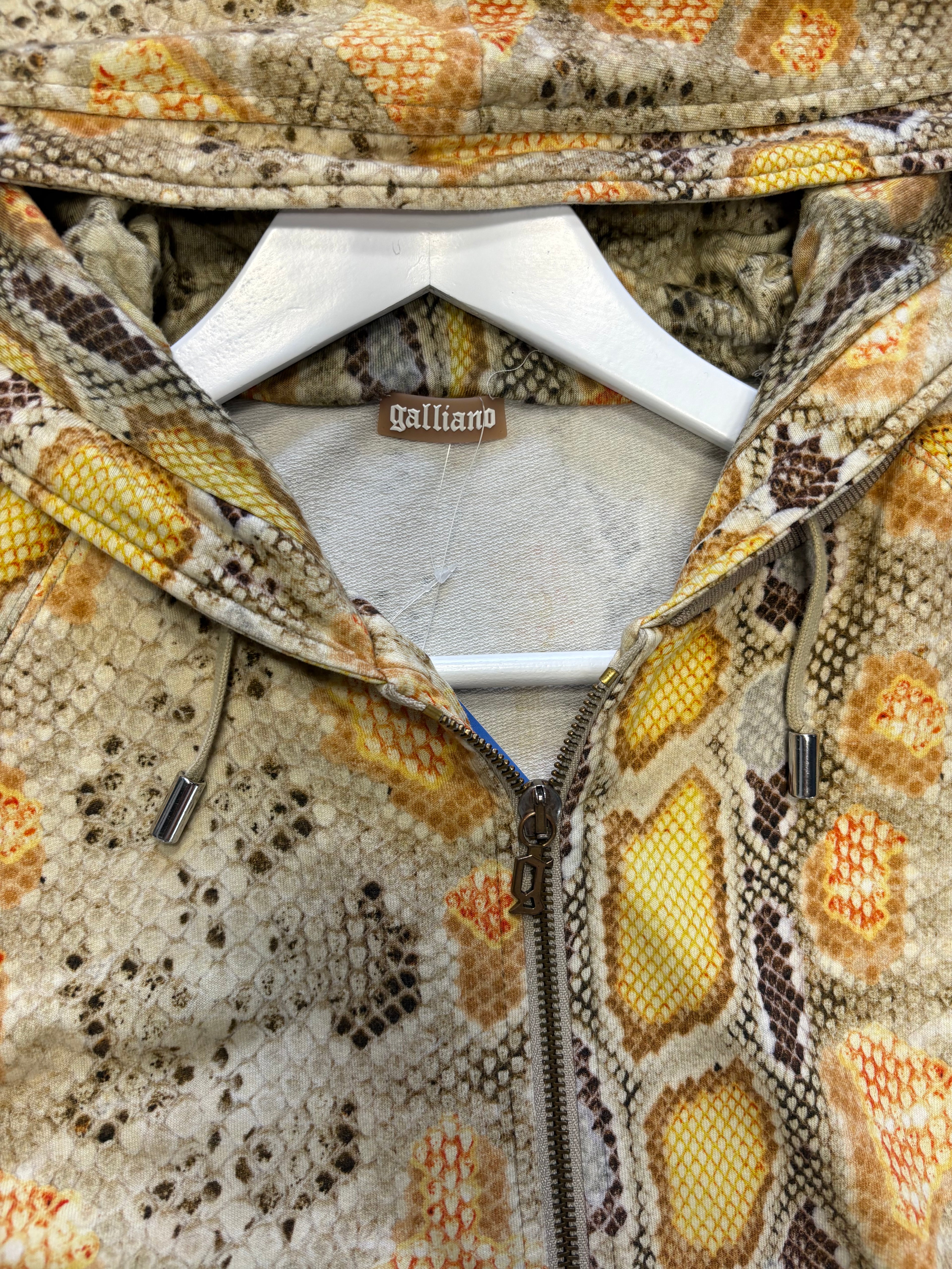 Zip John Galliano Python All Over Print