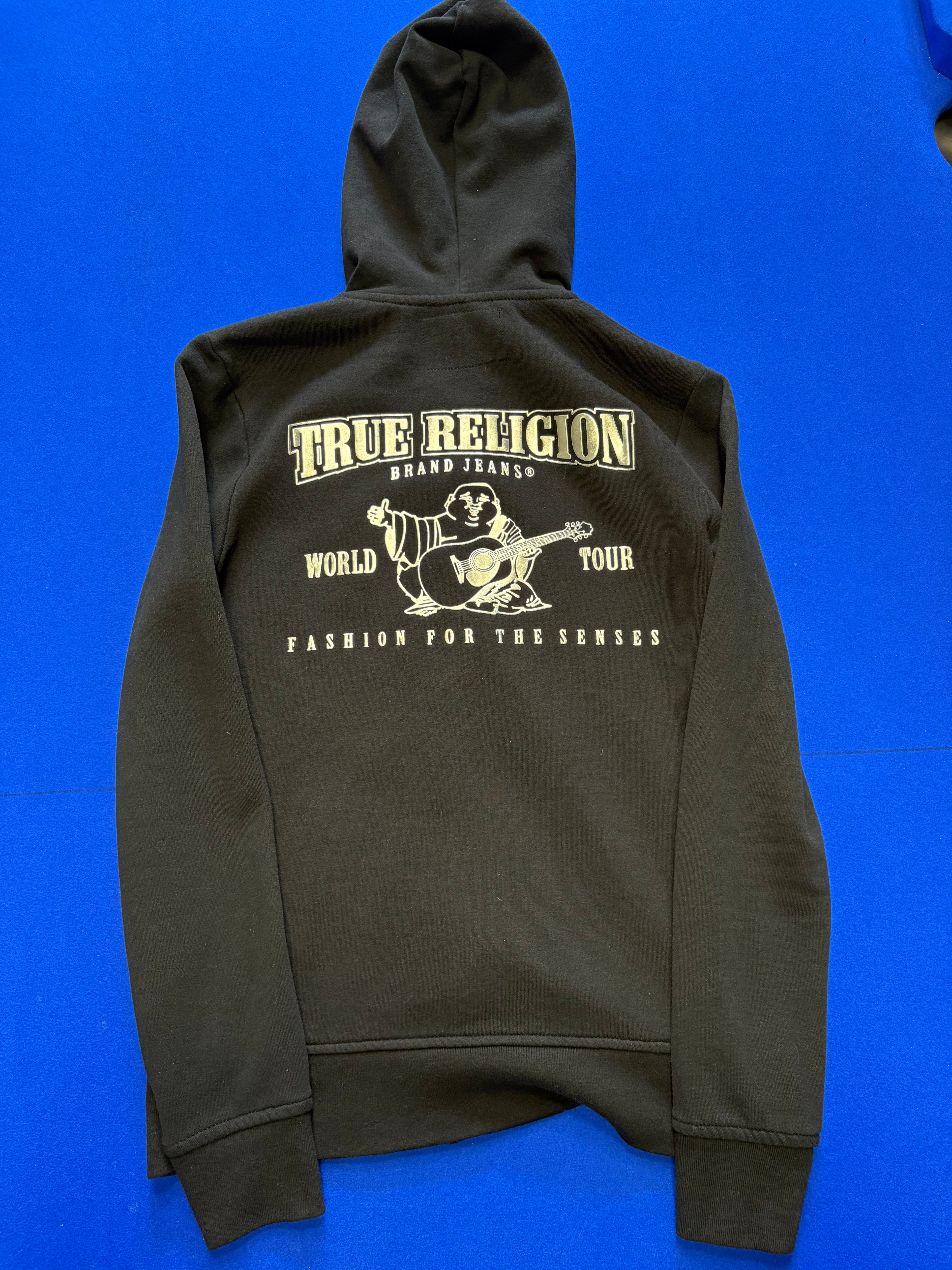 Sweat zippé True Religion noir