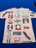 T-shirt Supreme rose imprimé
