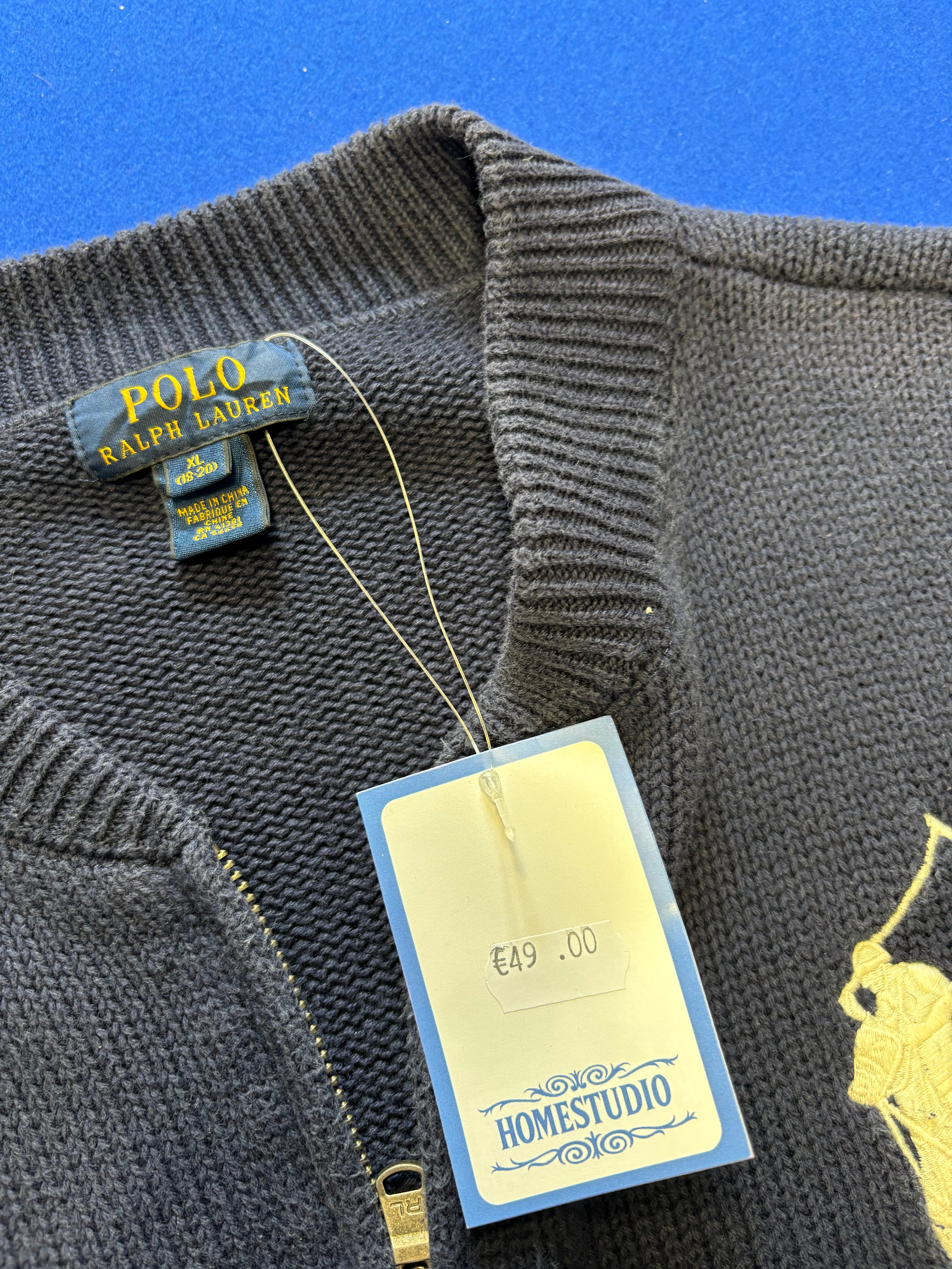 Pull zippé Polo Ralph Lauren Bleu