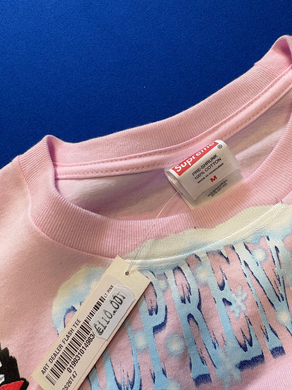 T-shirt Supreme rose imprimé