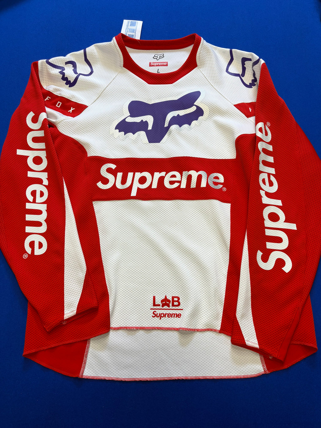 Maillot Supreme x Fox Racing rouge