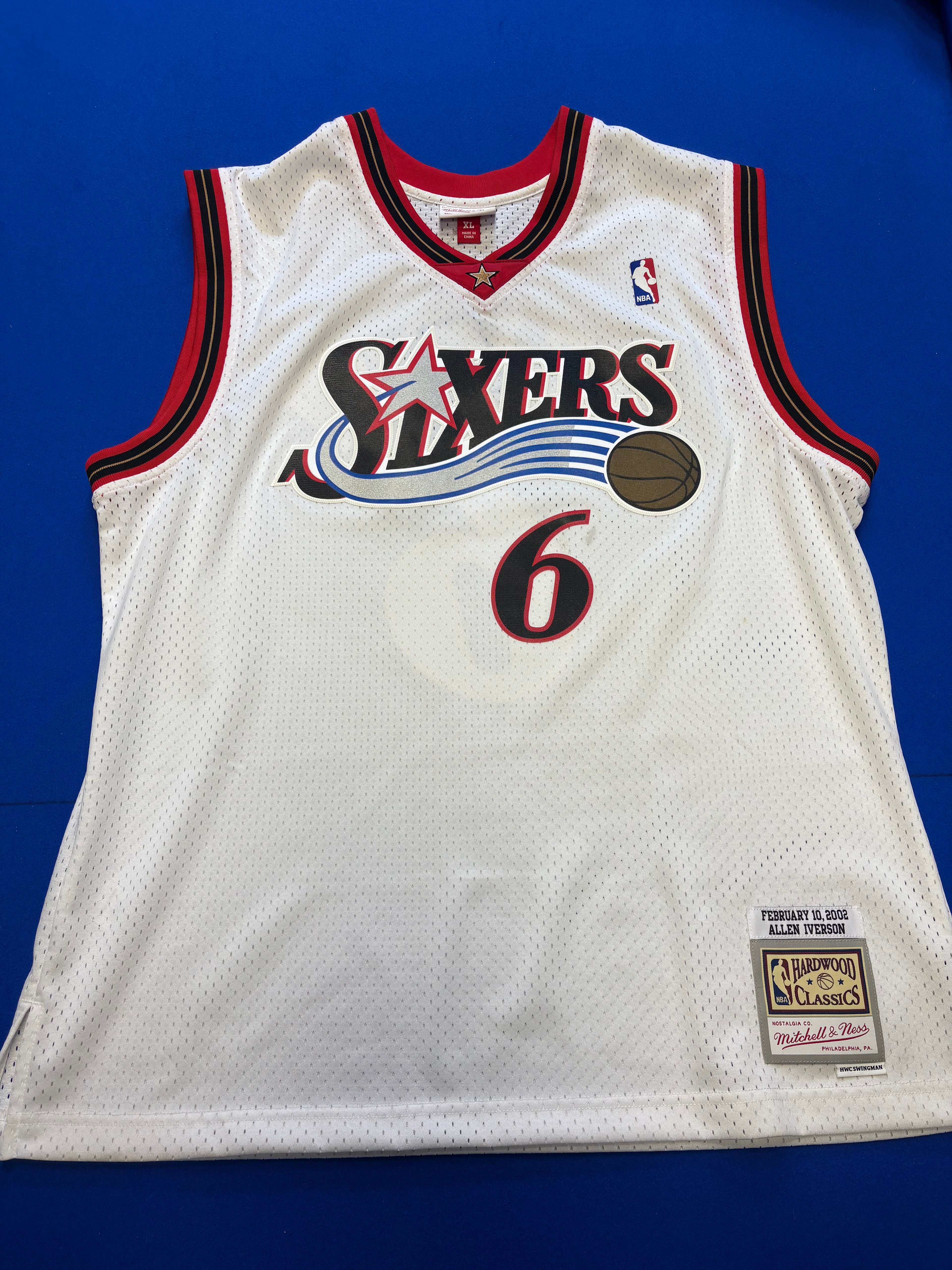 Maillot Allen Iverson Philadelphia 76ers - « Julius Erving Hommage Édition »