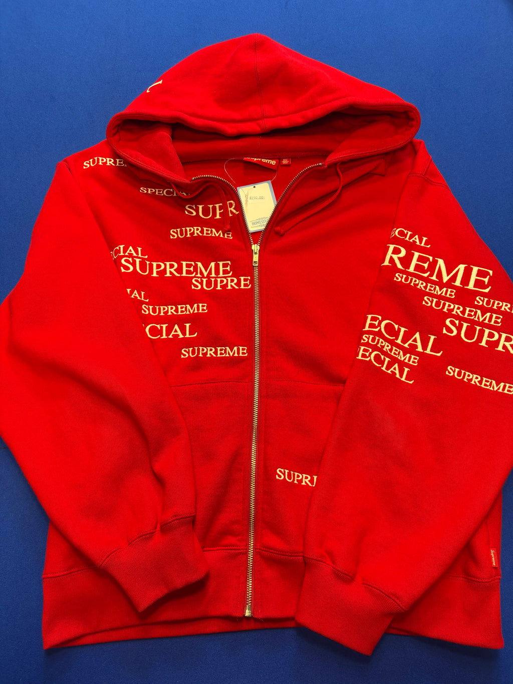 Sweat zippé Supreme rouge