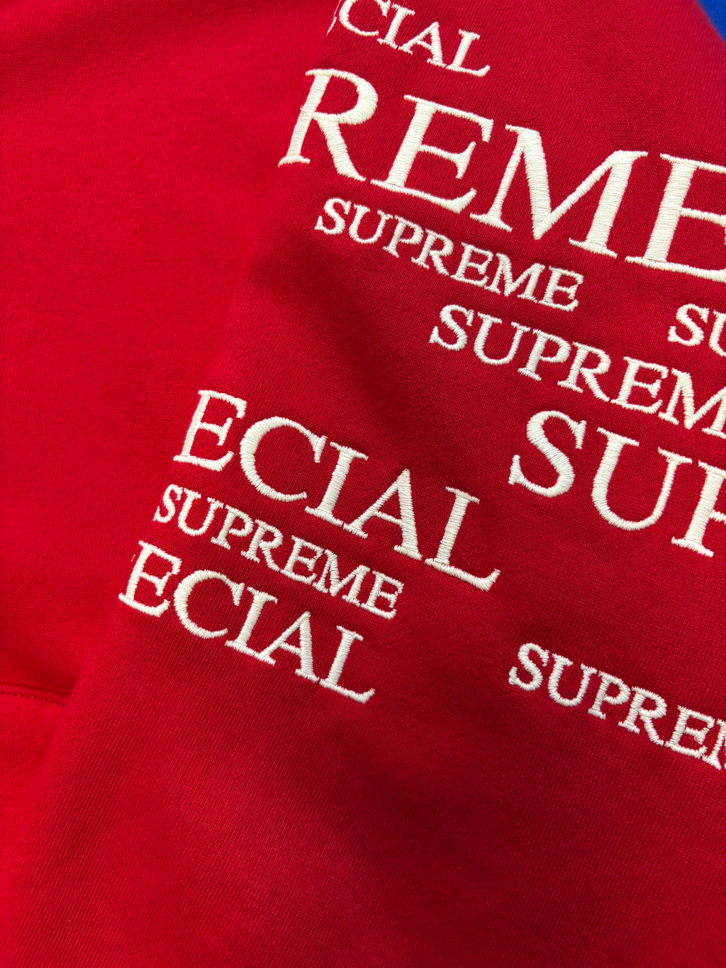 Sweat zippé Supreme rouge
