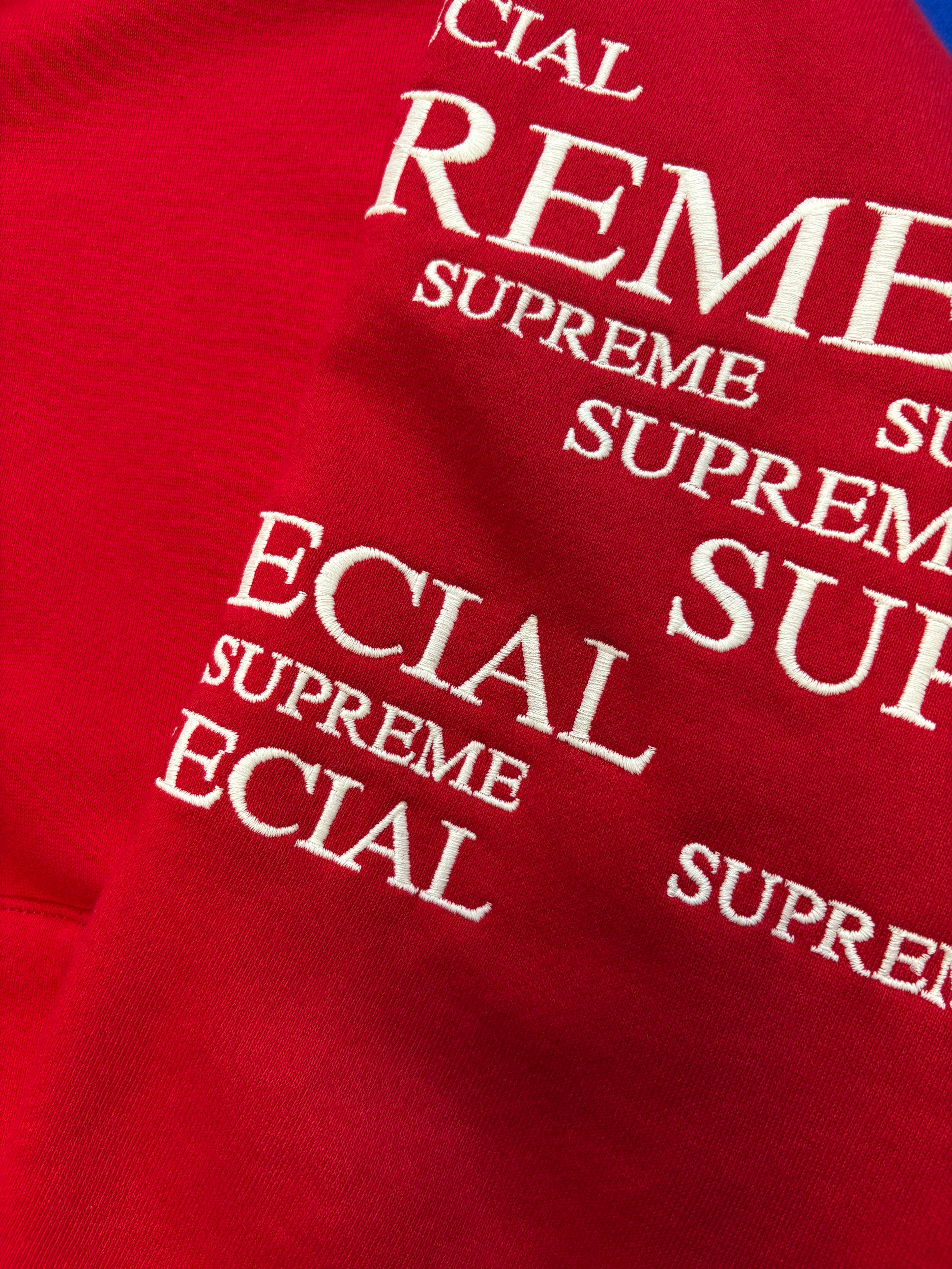 Sweat zippé Supreme rouge