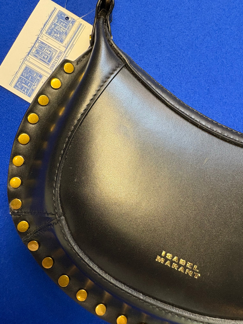 Sac Isabel Marant Oskan Noir Cuir Clouté