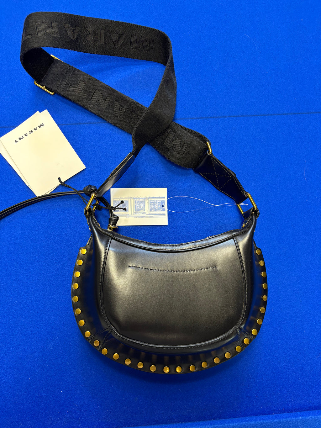 Sac Isabel Marant Oskan Noir Cuir Clouté