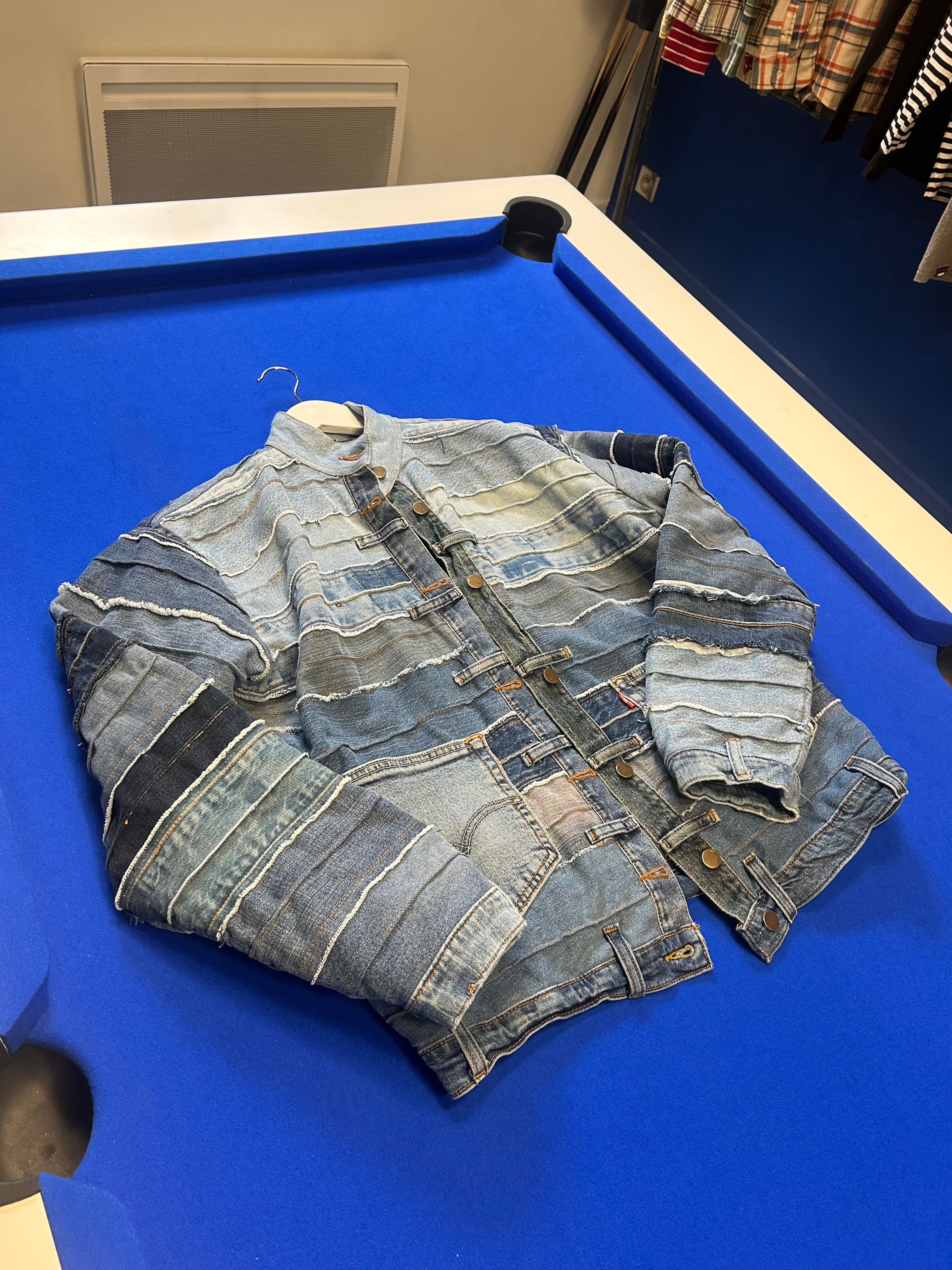 veste handmade jeans